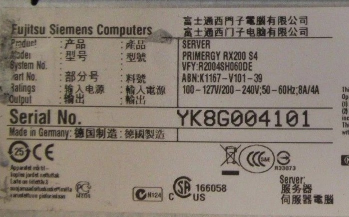 Fujitsu Primergy RX200 S4 2x Xeon Quad Core E5430 2.66GHz 8GB 292GB Rack Server - Image 3 of 3