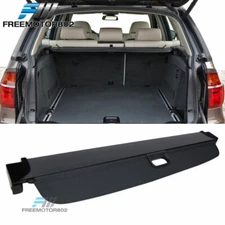 Fits 07-13 BMW X5 E70 Rear Retractable Trunk Security Shield Cargo Cover Black