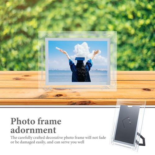 2 Pcs Bilderrahmen Aus Kristallglas Tischplatte Fotohalter Anzeigen Baby - Bild 11 von 12