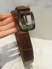 Vintage Brown Alligator Spain Men  s Belt