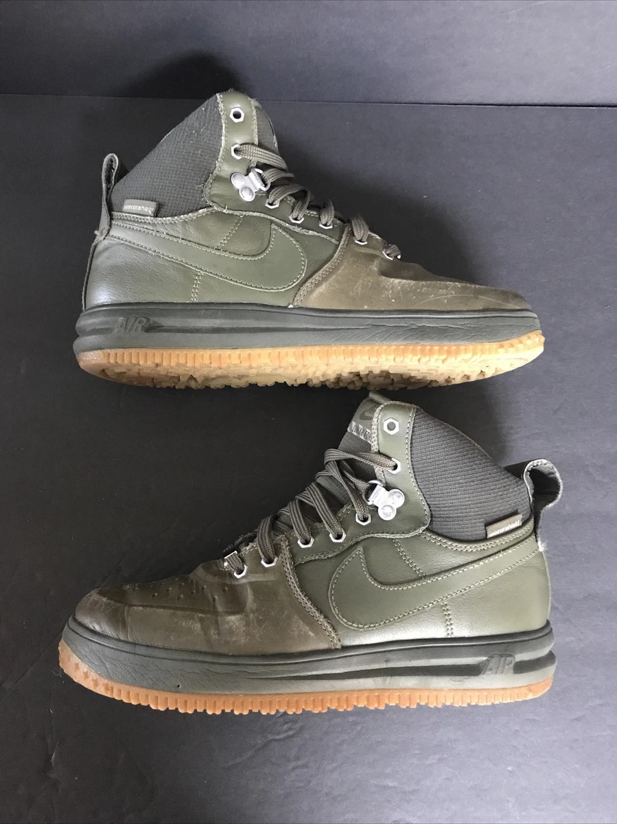 espacio Penetración álbum Nike Air Lunar Force 1 Sneakerboot Shoes (GS) Olive Green Size 7Y READ |  eBay