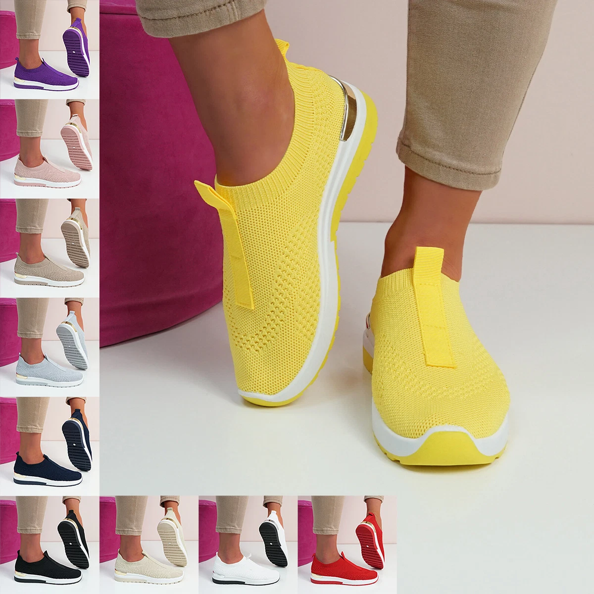 Yellow womens hotsell gym shoes