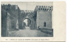 Primi '900  Camino Entrata del Castello Circondario di Casale Monf. FP BN ANIM