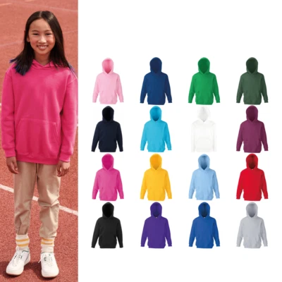 Kinder Classic Kapuzenpullover - Fruit of The Loom Jungen Mädchen Hoodie