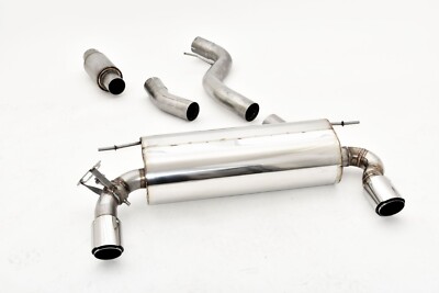 FMS 76mm Duplex Sportauspuff Anlage mit Klappe BMW 320i 330i 420i 430i mit OPF