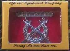 Officers Equipment Company Rifle Expert Pin Vintage New In Box