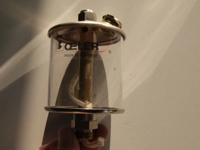 Dochtöler DOL 411/5 3/8" x 60 Messing vernickelt, Plexiglas