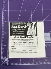 RED DEVIL TOOLS IRVINGTON NEW JERSEY  1954 PRINT AD