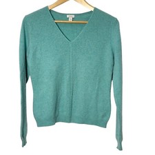 Apt 9 Womens Cashmere Sweater Size Med V Neck SOFT Corporate Office Valentines