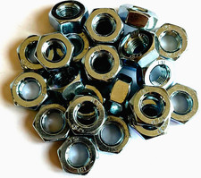 M10 x 1.25 UNC HEX NUTS - CLASS 8 - ZINC CR+3  - STEEL - 25 PIECES