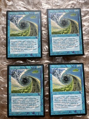 Set Of 4 (x4 4x) Power Sink - Ice Age Magic the Gathering MTG - NM+ UNPLAYED