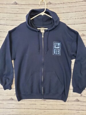 Universal Studios Epic Adventures Attractions 2019 Hoodie Jacket Mens Sz L Blue