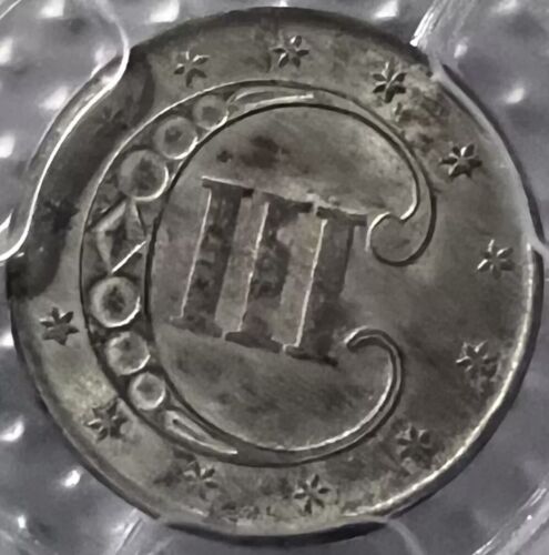 1851 3 Cent Silver 3c Three Cent PCGS MS-63 - Picture 2 of 6