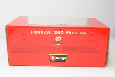 B39 1:18 BBURAGO BURAGO 3348 FERRARI 360 MODENA MET. BLUE-GREY