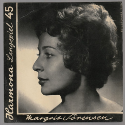   7'' EP Cover 1956 Margit Sörensen SAME     HARMONA 45 LANGSPIEL        EX      