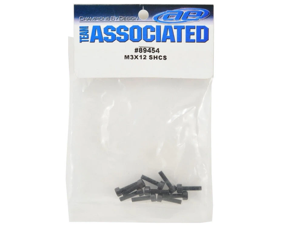 Team Associated Zylinderkopfschrauben 3x12mm ASC89454 RC8B4, RC8B4.1, RC8B4.1e,  - Bild 2 von 2