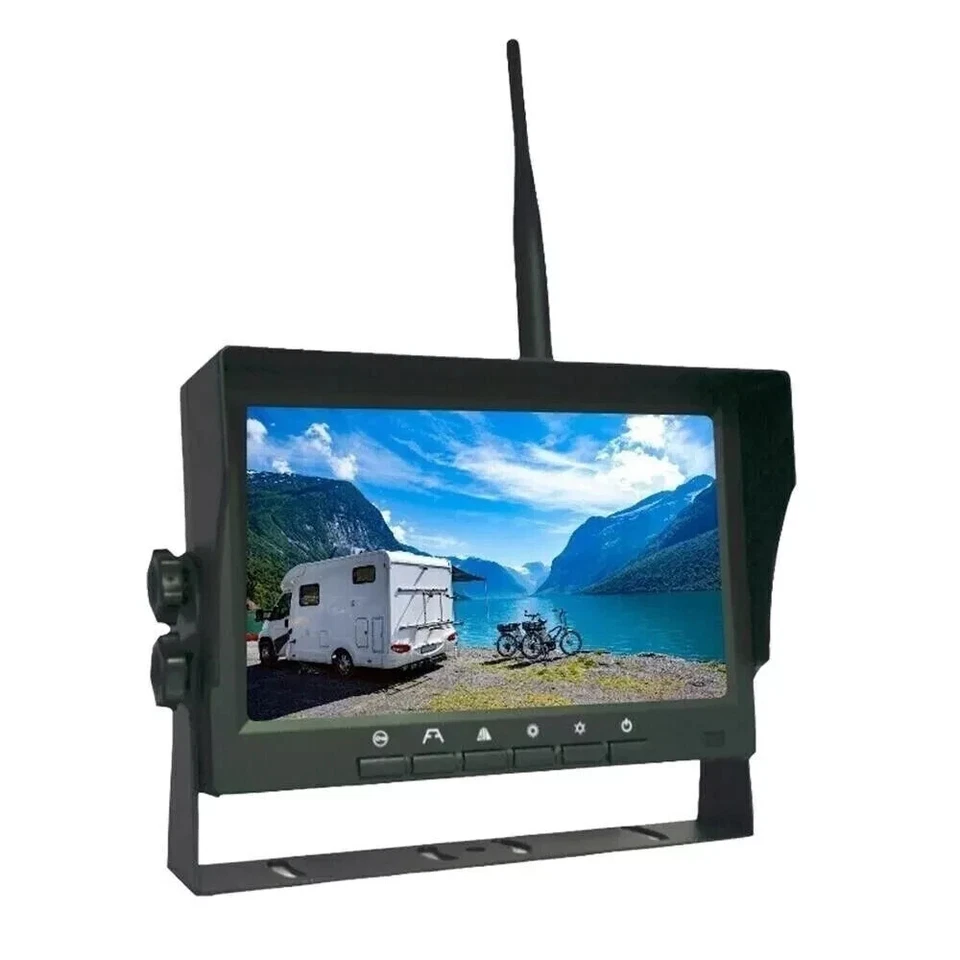 Pyle Single CH 7" 1080P HD Digital Wireless Monitor Camera System - Black - Image 2 of 4