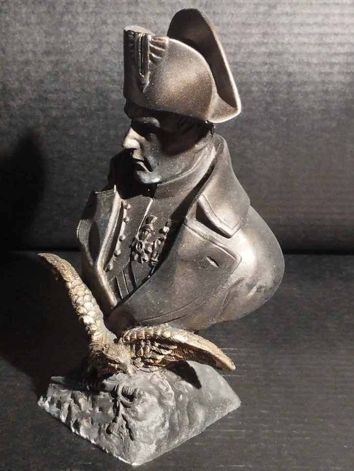 Buste de Napoléon style Ruffony d'environ 12 cm de haut - couleur bronze foncé - Photo 2/4