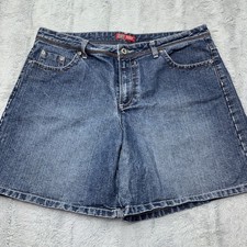 Faded Glory Vintage Y2K Blue Denim Jean Women  s Shorts Size 14