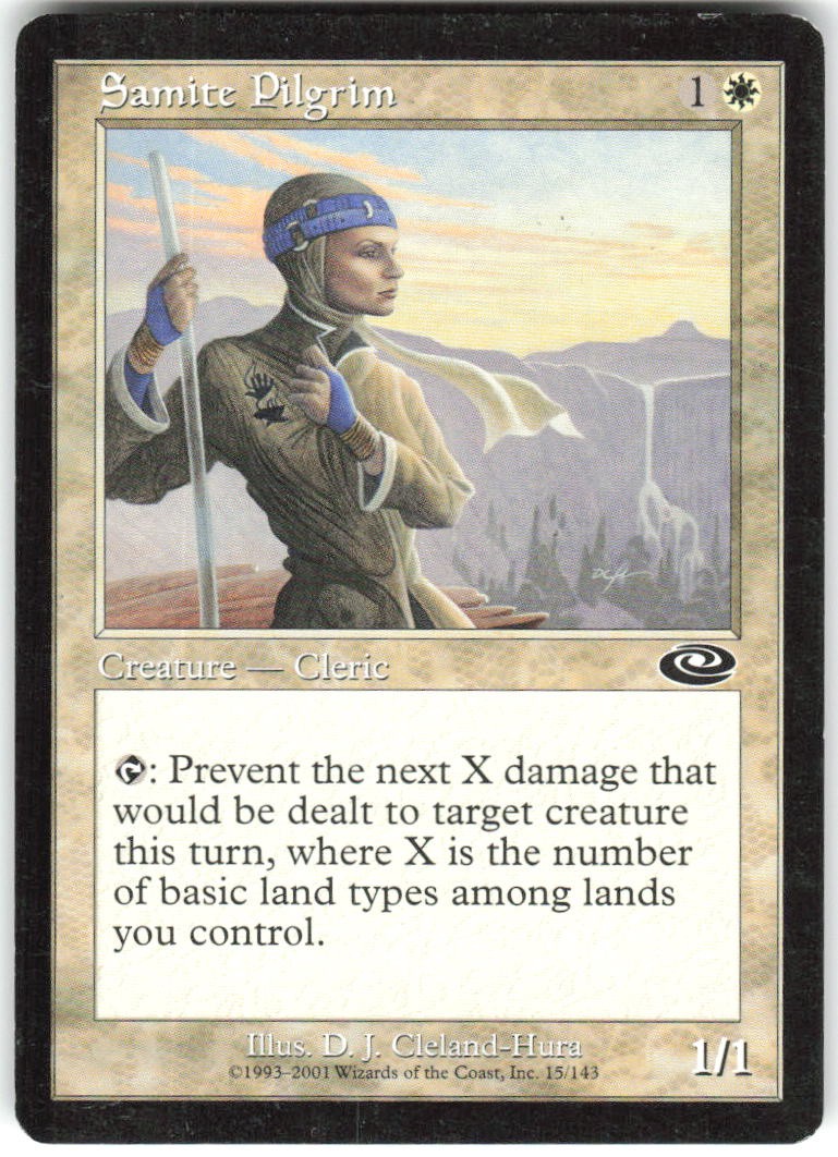 Samite Pilgrim 15 Planeshift Magic: The Gathering MP MTG English Card