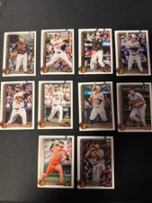 2025 TOPPS UPDATE BALTIMORE ORIOLES COMPLETE 10 CARD TEAM SET