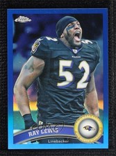 2011 Topps Chrome Blue Refractor 14/199 Ray Lewis #2 HOF 0d44