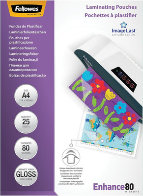 Fellowes Fellowes Laminierfolien A4 Imagelast, Glänzend, 25 Stück, Transparent M