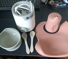 Baby Mealtime Equipment (Silver Cross)And Bottle Warmer (Tommee Tippee)