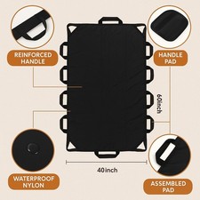 Positioning Bed Pad Set Reinforced Handles 40" x 60" Patient Transfer Sheet Aid