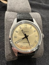 Vintage Caravelle by Bulova Gold Dial Watch  ...