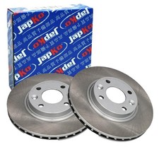 2x JAPKO BREMSSCHEIBEN 258mm BELÜFTET VORNE passend für DACIA LOGAN SANDERO RENA