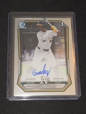 2026 Bowman Breyson Guedez 1st Chrome Prospect Base Auto A's CPA-BG