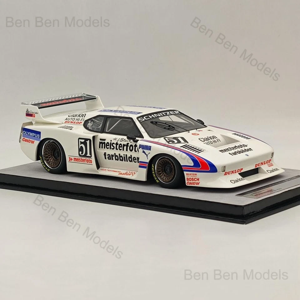 Tecnomodel 1:18 BMW M1 Turbo DRM Nurburgring 1981 #51 Resin Model Car Collection - Image 4 of 4