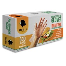 Disposable Gloves BPA Free Poly PE LDPE Plastic for Kitchen Food 1000 Count