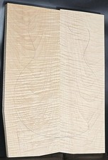 Carve Top 4a Curly Maple-glued Up-discounted-flaws 20 X 15 - 14 X 1516 Carve Top 4a Curly Maple-glued Up-discounted-flaws 20 X 15 - 14 X 1516
