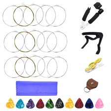 5-String Banjo Set Stainless Steel Core Copper Wound 3 Sets w/ Restringing Tools