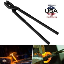 17" Forge Wolf Jaw Blacksmithing Tongs For Beginner Bladesmiths Craftsmen Master