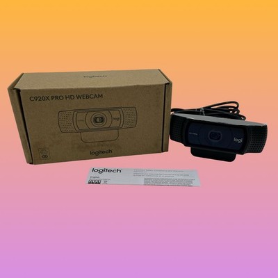 Logitech C920x HD Pro Webcam 30fps Video Calling Black #PF0522