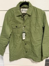 Womens Green Canvas Insulated Quilt Lined Cho...