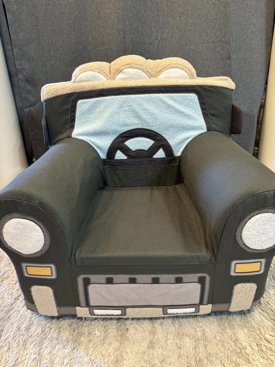 Housse De Chaise Pottery Barn Kids – My First Anywhere – Velours Bleu – Neuf