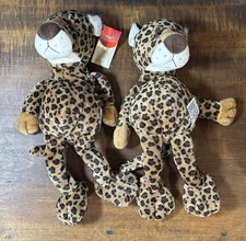 Vintage Russ Berrie Chase 12 Leopard Cheetah Plush Beanbag Stuffed Toy NWT/used