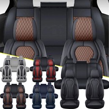 For 2008-2021 Toyota Tundra Seat Covers Full Surround Leather Front Rear Cushion