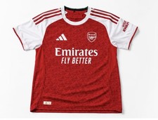 adidas Arsenal Red/White Soccer Jersey Shirt Emirates Fly Better