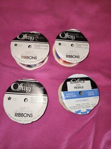 Offray Vintage Children Themed Designer Ribbons Lot x 4