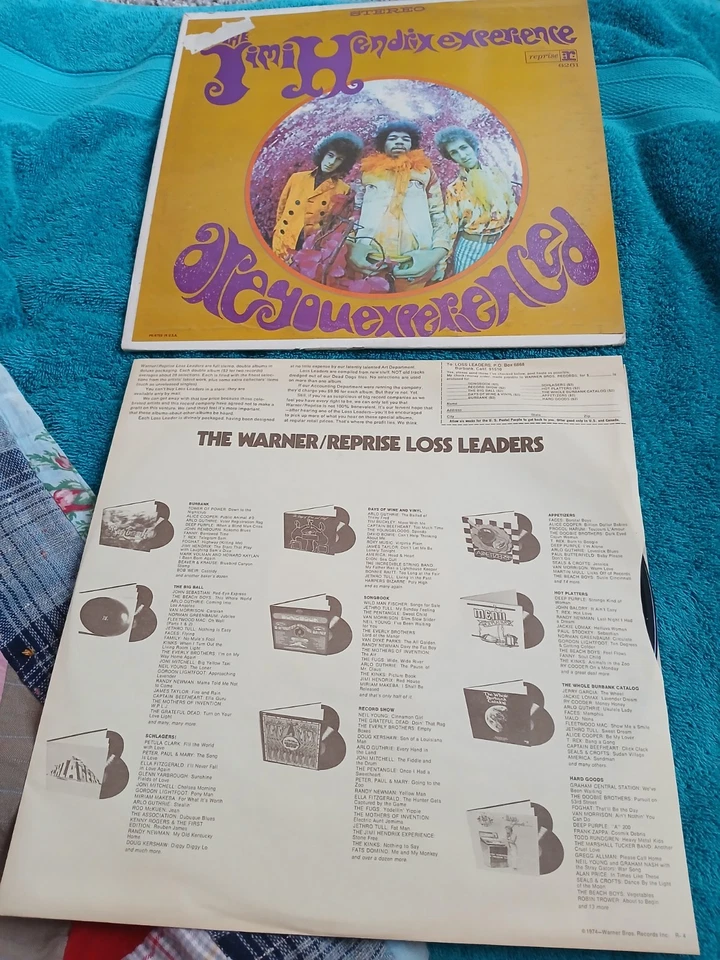 1968 Jimi Hendrix Are You Experienced Vinyl VG++ /VG+ Reprise Stereo Purple Haze - Image 3 of 4