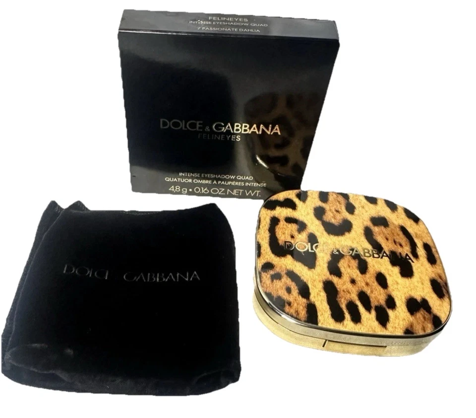 DOLCE & GABBANA Intense Eyeshadow Quad~ Felineyes ~ Passionate Dahlia ~ NIB - Image 3 of 4