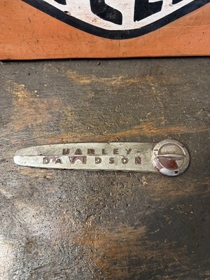 Harley OEM Knucklehead Panhead Flathead 1947-50 Gas Tank Emblem Fox ...