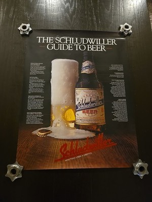 Schludwiller Beer Poster 20×26 '' Vintage