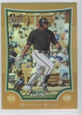 2009 Bowman Draft Chrome Gold Refractor 16/50 Brandon Allen #BDP14 0b3