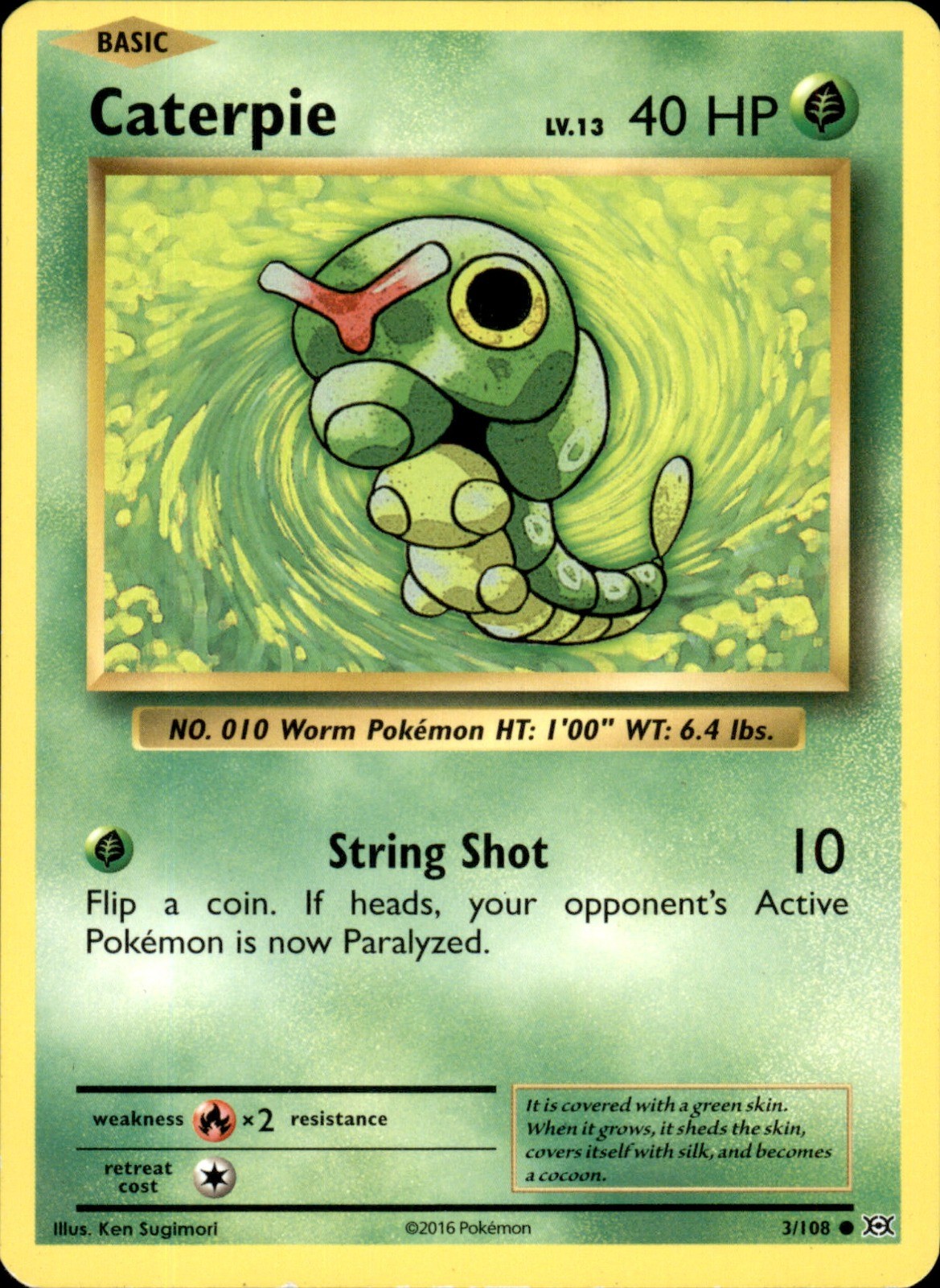 Caterpie 3/108 - Pokemon XY - Evolutions - LP